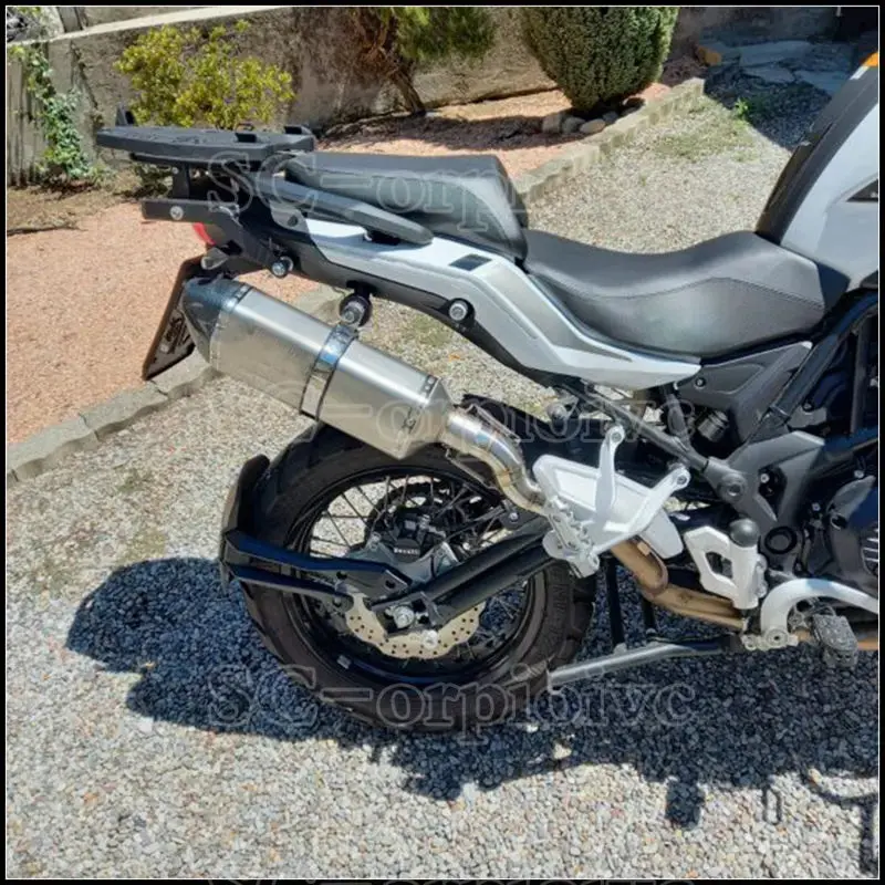 Motorcycle Exhaust Modified Escape Moto Yoshimura Muffler Silencer With Slip On Link Pipe For Benelli Trk502x Trk 502X 2018-2021 4