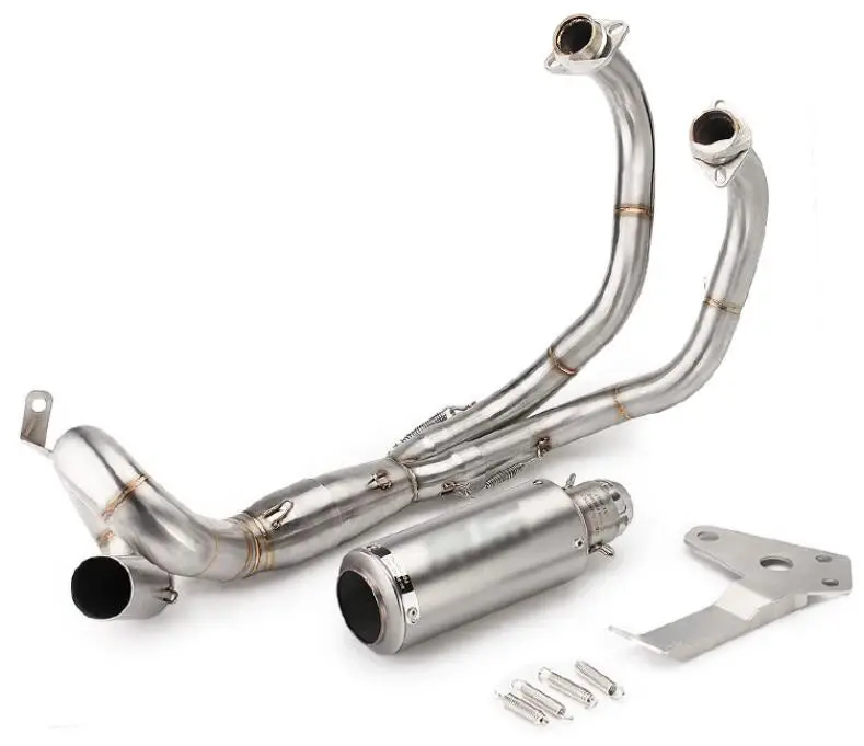 For Yamaha Yzf Mt07 Fz07 Fz-07 Mt-07 Fz Mt 07 Muffler Xsr700 Motorcycle Exhaust Slip-On Full System Front Pipe 2014 - 2023 4