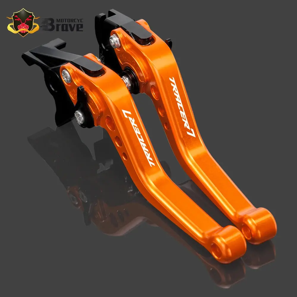 2022 For Yamaha Tracer 7 2021 Tracer 700 2016-2021 Motorcycle Short Cnc Adjustable Brake Clutch Levers Tracer700 Tracer7 12