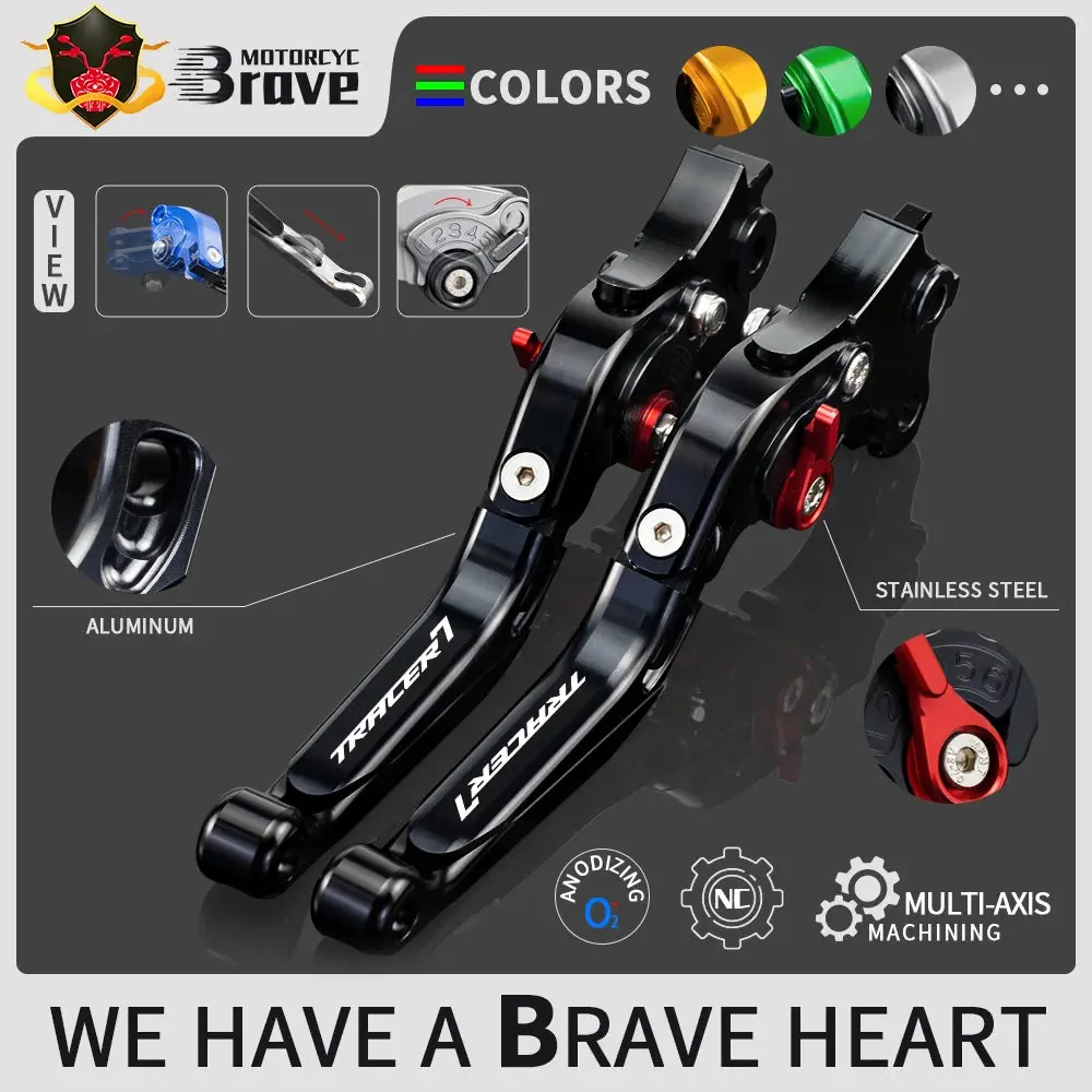 For Yamaha Tracer 7 2021 2022 Tracer7 Clutch Brake Lever Adjustable Telescopic Folding Accessories 1