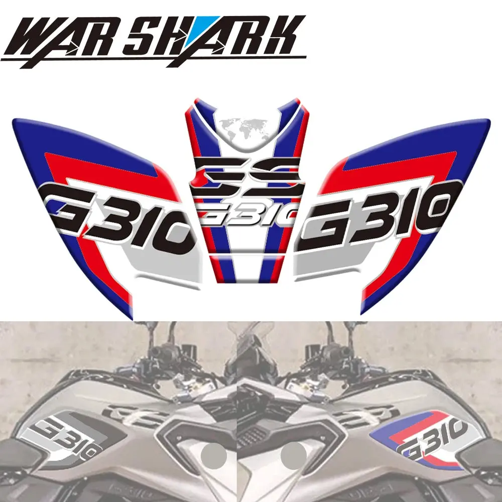 For Bmw G310gs G 310Gs G 310 Gs 2018-2019 Motorcycle 3D Tank Pad Protective Decal Sticker Decorative Stickers Protector 1