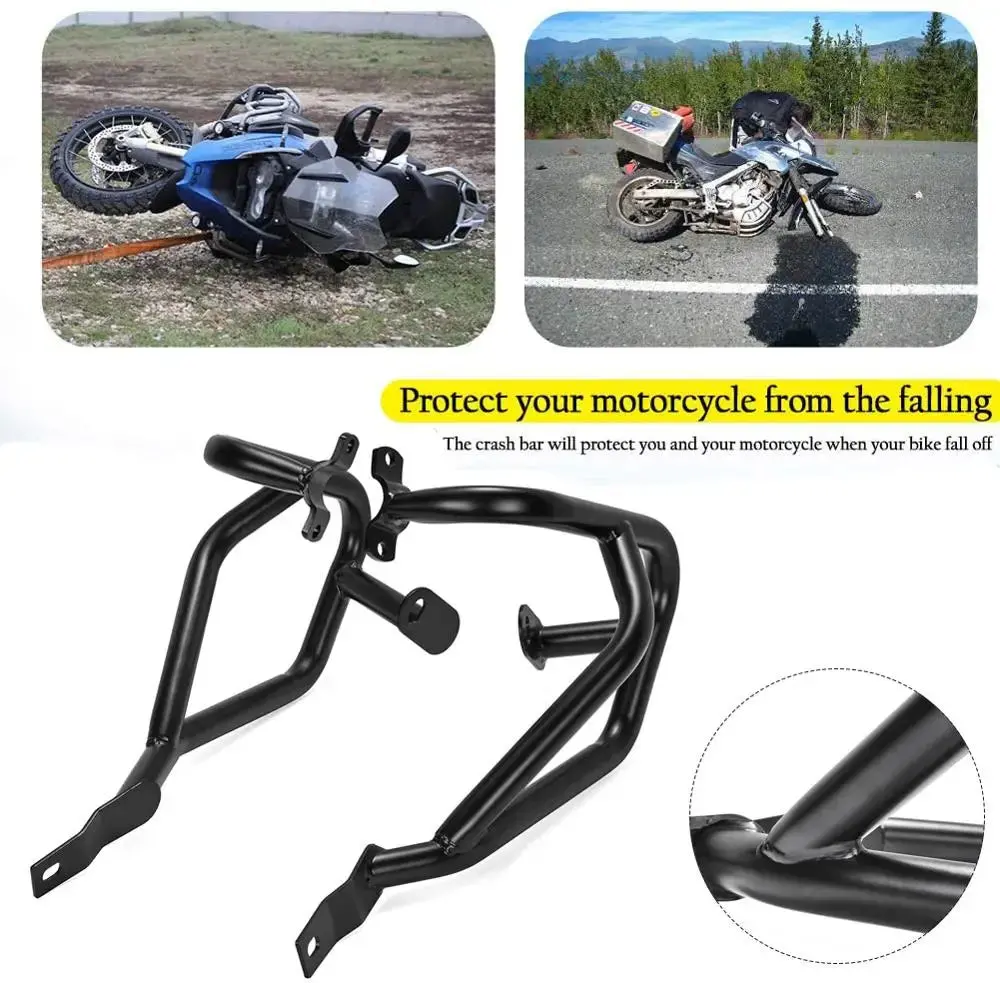 Motorcycle Lower Or Upper Crash Bars Engine Guards Frame Protector For Kawasaki Versys 650 2015 2016 2017 2018 2019 2020 2021 1