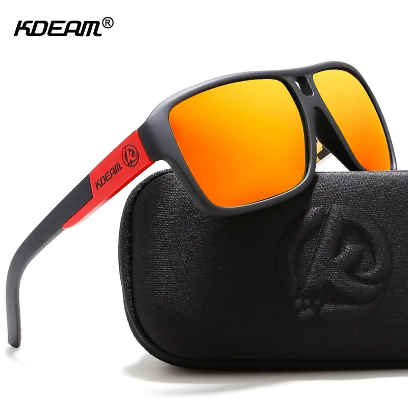 Kdeam Protect Your Eyes Jams Polarized Sunglasses Men Matte Black Sun Glasses Man Surf Sport Sunglass With Package Kd520 1
