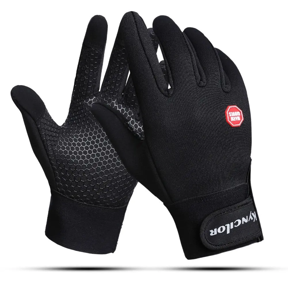 Winter Cycling Gloves With Wrist Support Touch Screen Bicycle Gloves Outdoor Sports Anti-Slip Windproof Bike Full Finger Gloves 1