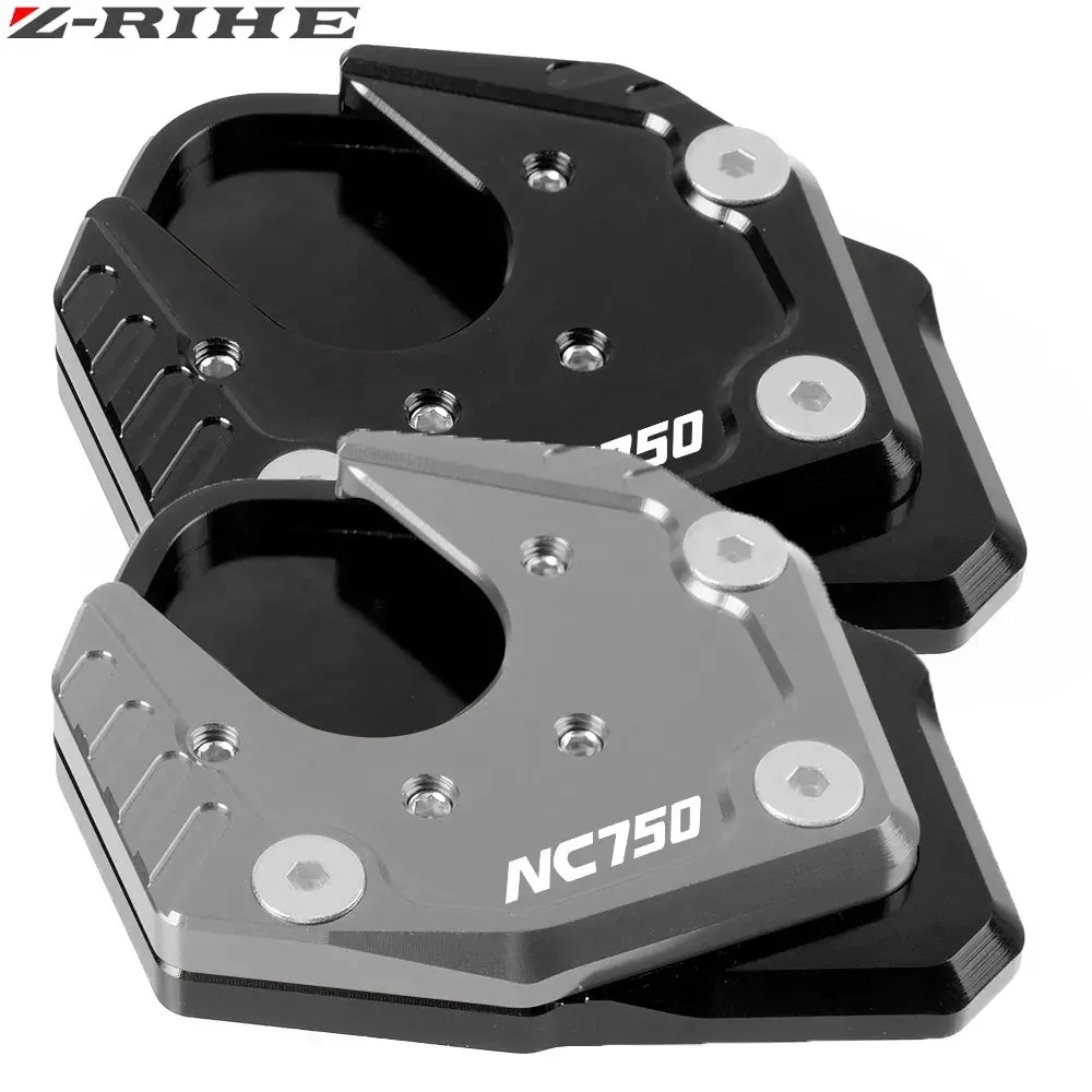 For Honda Nc750x Nc 750X Nc750 X 2017 2018 2019 Aluminum Kickstand Sidestand Stand Extension Enlarger Pad Accessories Nc750 1