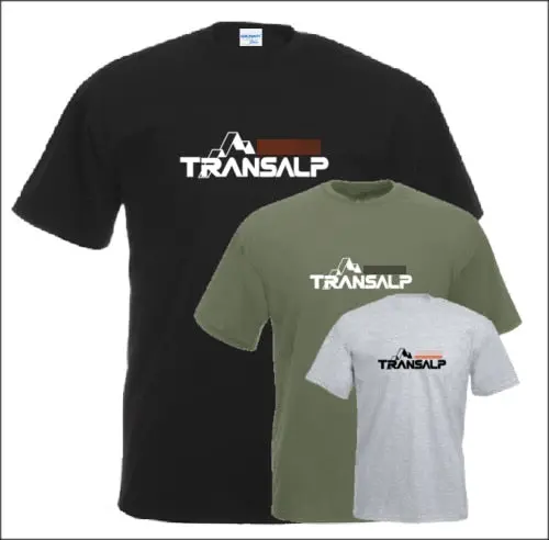 New 2019 Summer Men's 100% Cotton T Shirt Man Short Sleeve Transalp T-Shirt For Motorcycle Fans Motorcycle Retro Tee Shirts 1