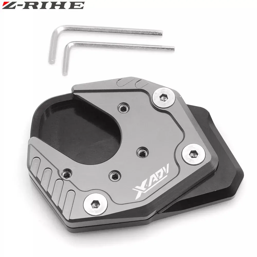 For Honda X-Adv X Adv Xadv Ampliar 2017 2018 Motorcycle Kickstand Extension Side Stand Plate Pad Enlarger Xadv 1
