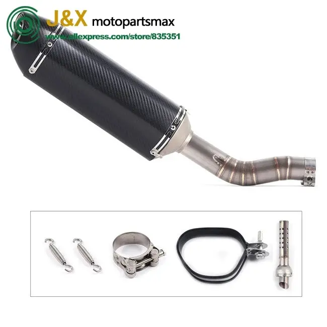 Slip On For Suzuki Gsxr1000 Gsx R1000 Gsxr 1000 Motorcycle Exhaust Adapter Middle Link Pipe Escape Muffler Tube Exhaust 1