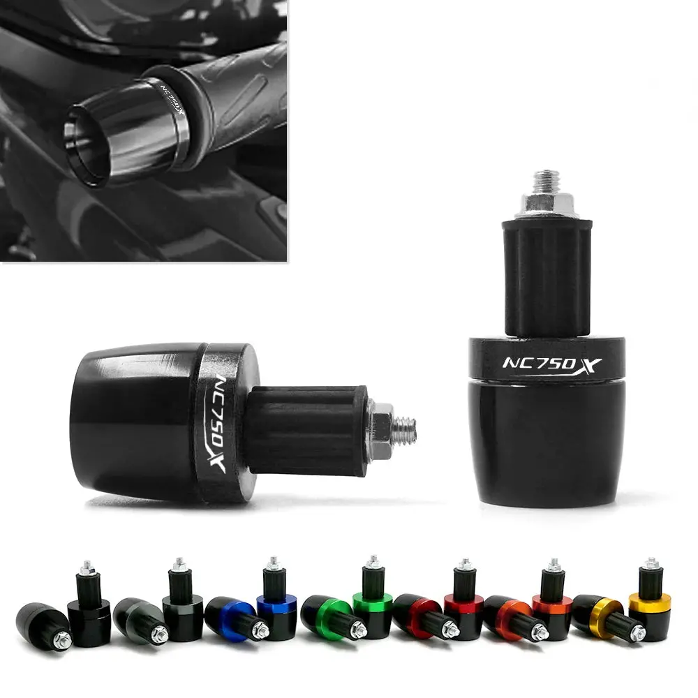 Universal Motorcycle 7/8" Handlebar Grip Ends Handle Bar Grip Cap End Plug Slider For Honda Nc750x Nc 750 X Nc750 X All Years 1