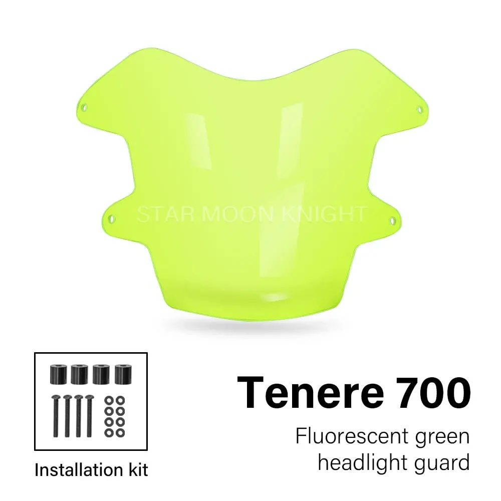For Yamaha Tenere 700 Tenere700 Xt700z Xt 700 Z 2019 - 2022 Motorcycle Headlight Protector Light Cover Protective Guard Acrylic 2