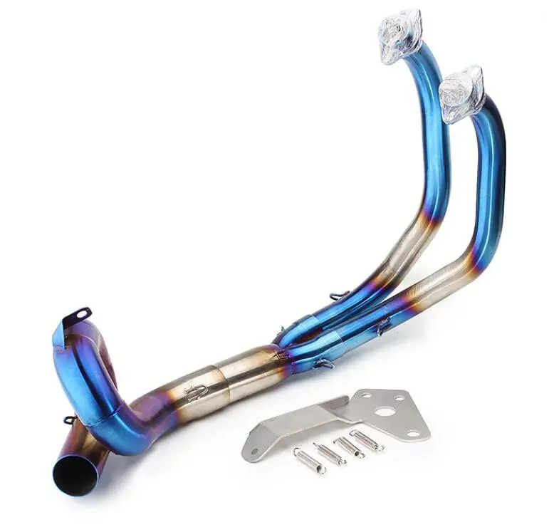 For Yamaha Yzf Mt07 Fz07 Fz-07 Mt-07 Fz Mt 07 Muffler Xsr700 Motorcycle Exhaust Slip-On Full System Front Pipe 2014 - 2023 3