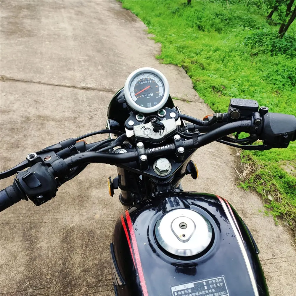 Motorcycle Steering Wheel 22Mm Handlebars Renthal Cnc Aluminum Alloy Anti-Rust For Kawasaki Z750 Fz1 Xj6 Z800 Z900 Versys 650 2