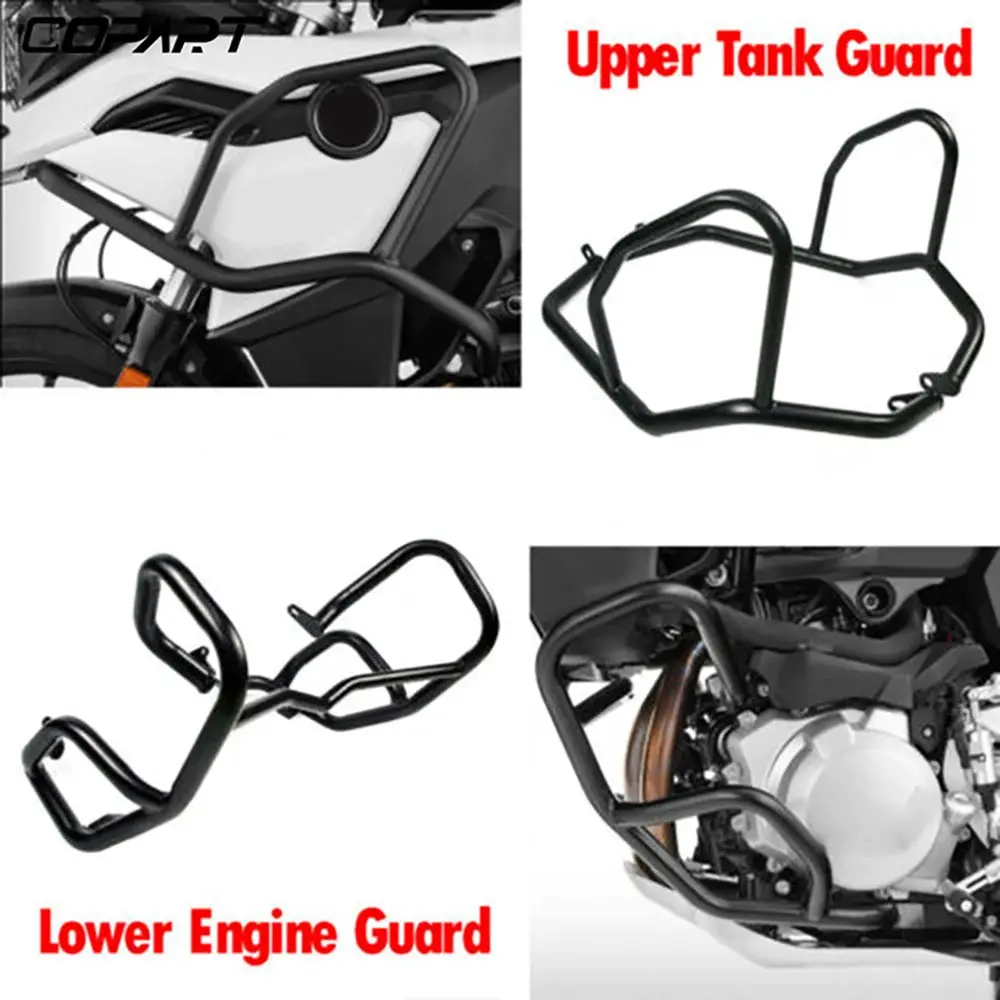 For Bmw F850gs F750gs F 750 Gs F 850 Gs 2017-2023 Upper Lower Engine Guard Crash Bar Tank Bumper Stunt Cage Fairing Protection 4
