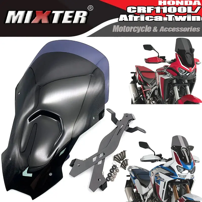 Motorcycle Sports Touring Windshield Deflector Windscreen For Honda Crf1100l Africa Twin 2020-2023 Adventure Sports Crf1100 L 1