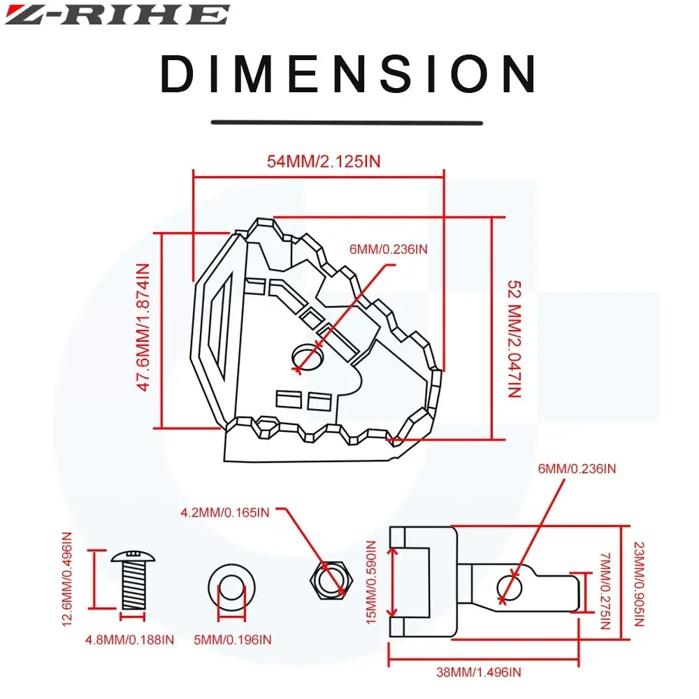 For Crf1000l Rear Foot Brake Lever Pedal Enlarge Extension For Honda Crf 1000 L Africa Twin Adventure Sports 2014-2018 2017 2016 2
