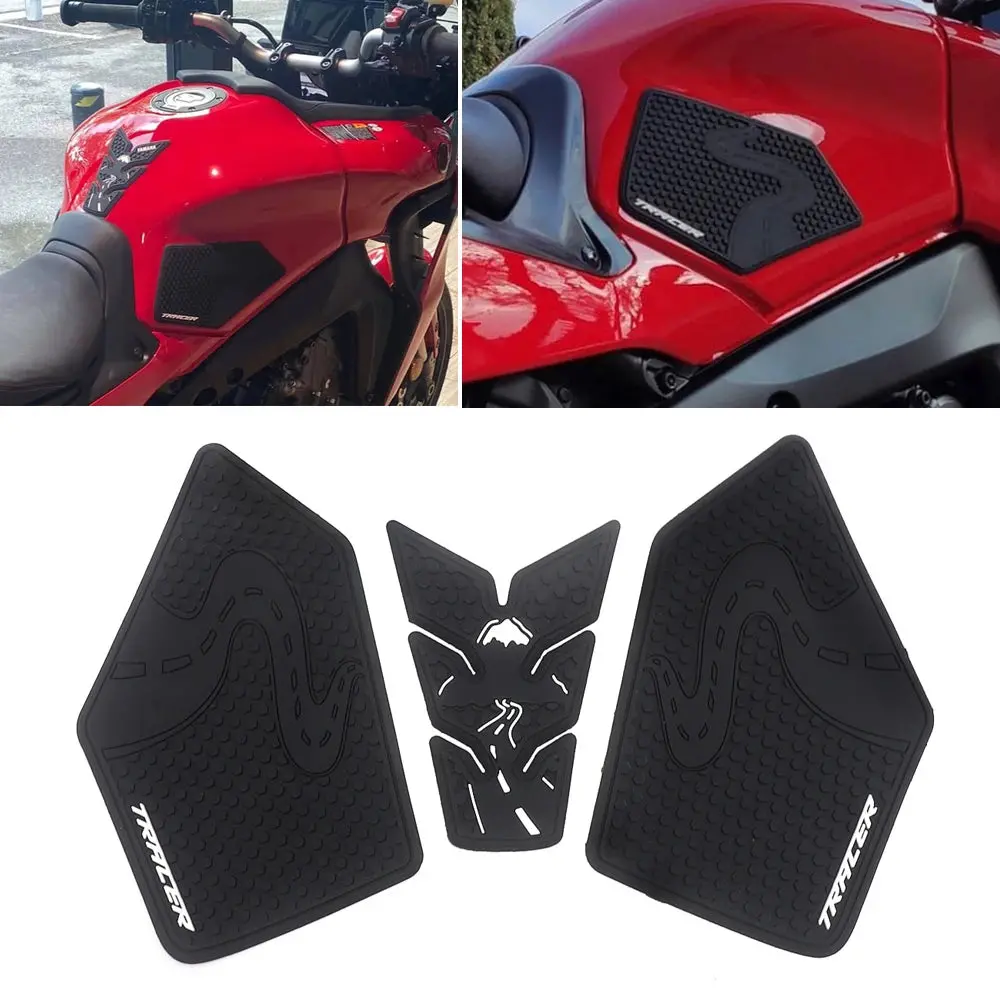 Tracer 900 Tracer 9 Gt 2021 Motorcycle Non-Slip Side Fuel Tank Stickers Waterproof Pad Rubber Sticker For Yamaha Mt-09 Mt09 1