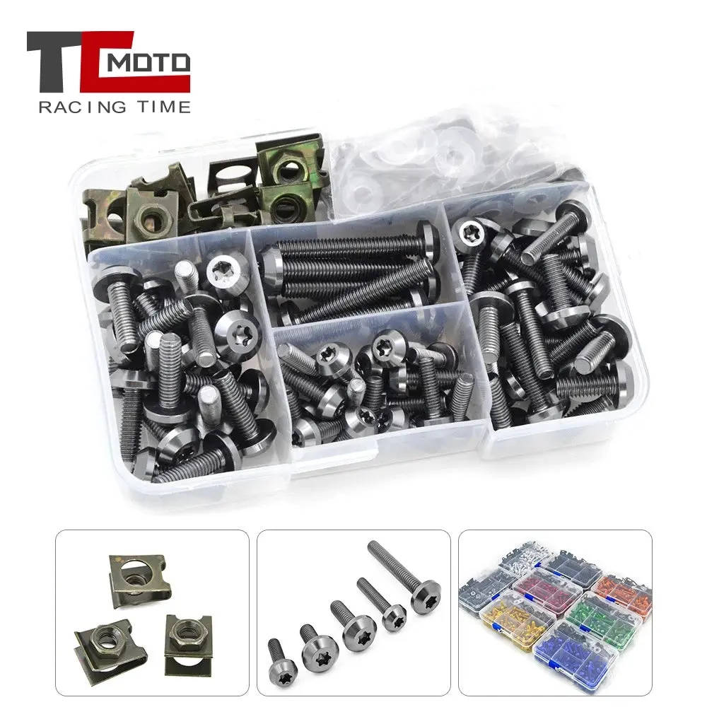 Fairing Bolts Bodywork Screws Nut For Suzuki Gsxr 600 1000 Bandit 1200 1250S V-Strom Sv Hayabusa Rg Gs Katana 750 Gsx Tl 1000S 1