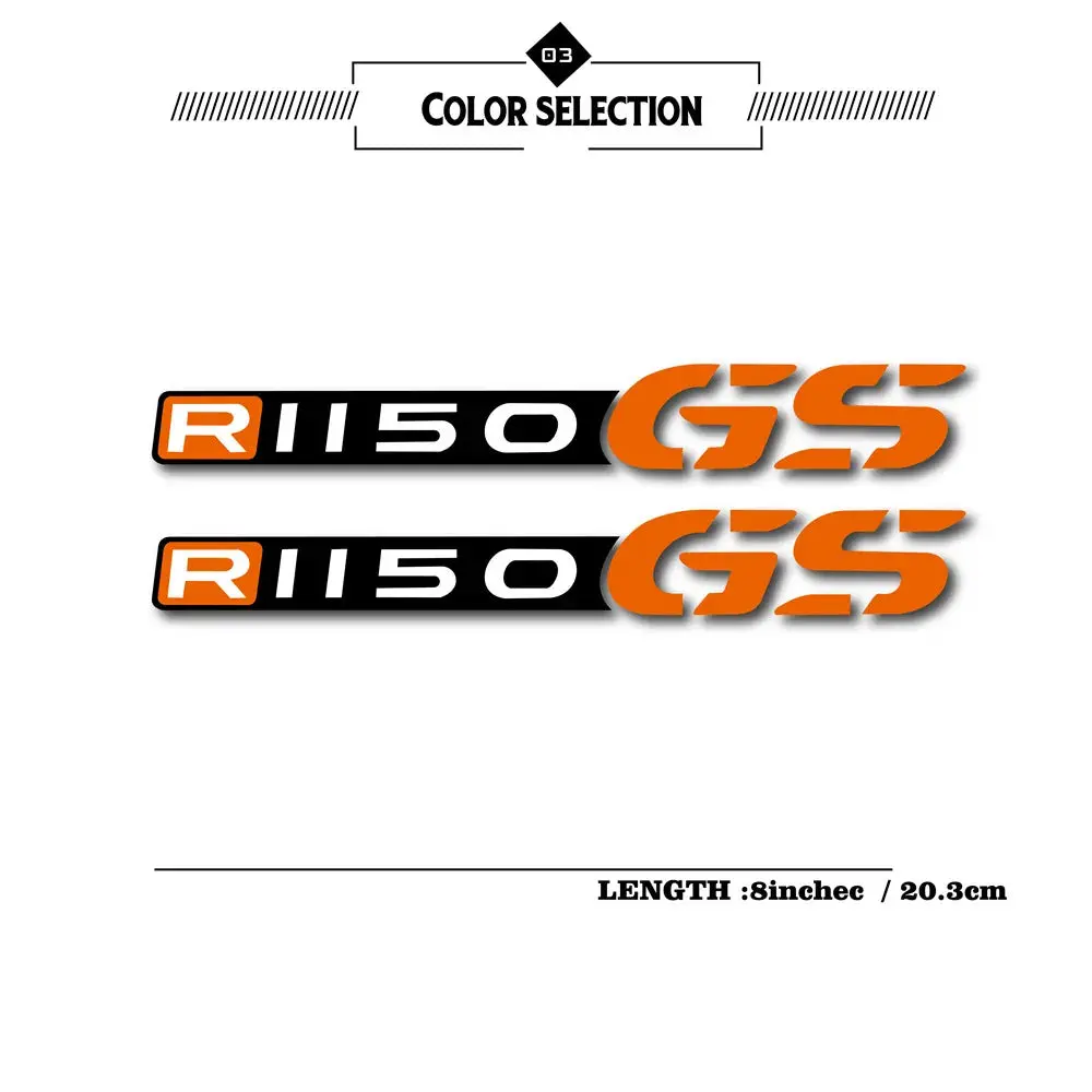 New Motorcycle Bicycle Reflective Waterproof Wheel Logo Fuel Tank Sticker Logo For Bmw R1150gs R 1150 Gs R1150gs R1150 Gs 6