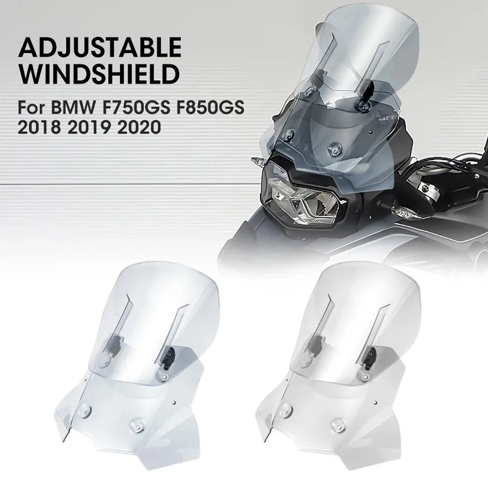 Motorcycle Adjustable Windshield For Bmw F750gs F850gs Windscreen Wind Deflectors Screen Visor Protector F 750 Gs F 850 Gs 2020 1