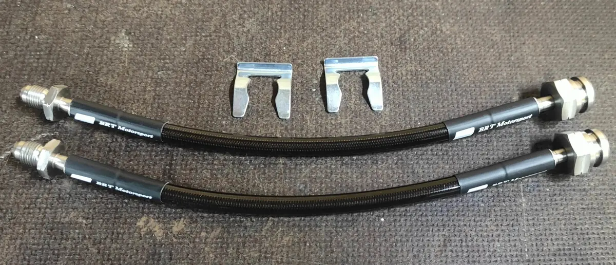 Abarth 500 / 595 / 695 Rear Braided Brake Hoses 1