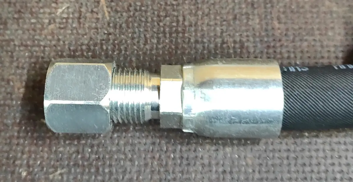 10Mm Compression To 3/8 Power Steering Hose Fitting 1