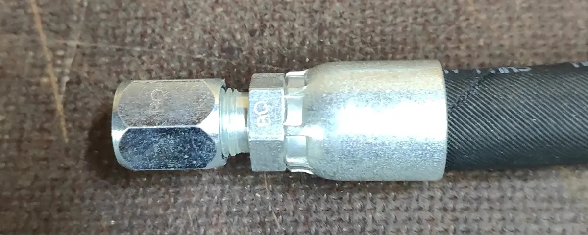 3/8 Compression To 3/8 Power Steering Hose Fitting 1