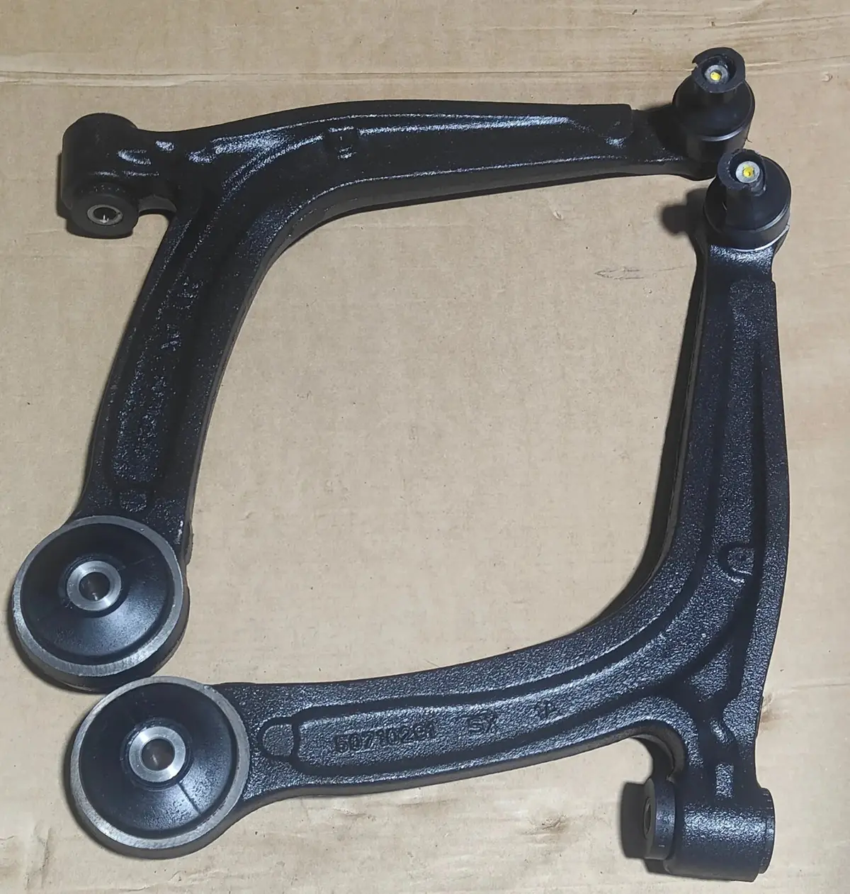 Abarth Front Suspension Arms With Black Series Powerflex Bushes 1