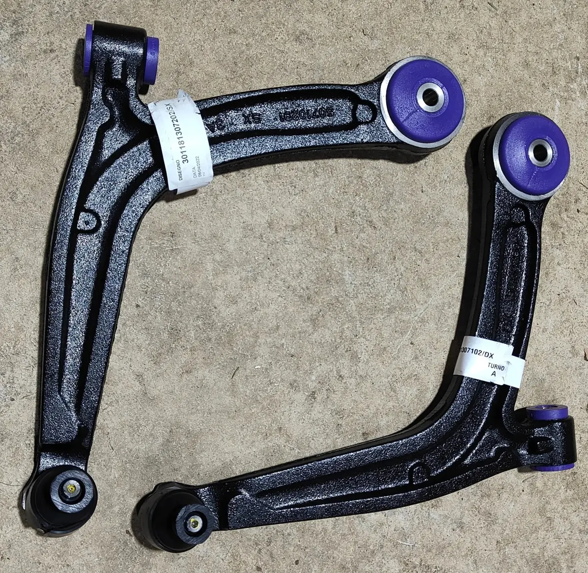 Abarth Front Suspension Arms With Road Series Powerflex Bushes 1