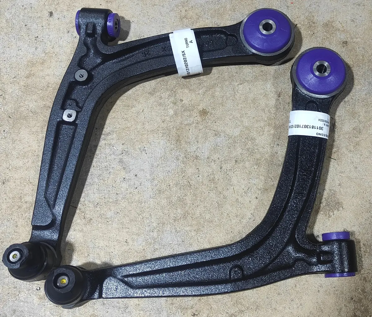 Abarth Xenon Front Suspension Arms With Road Sereis Powerflex Bushes 1