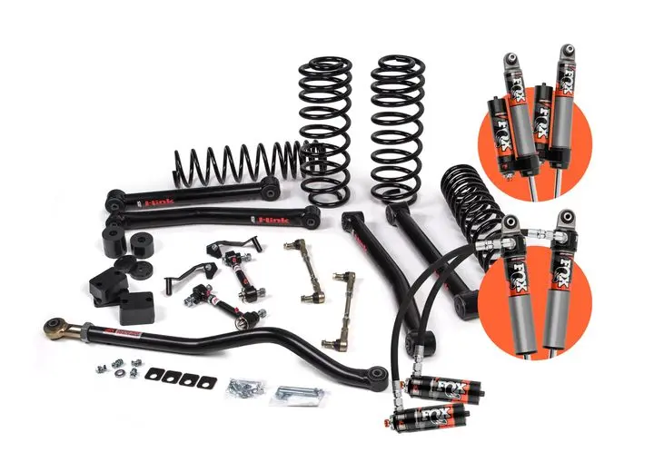 Fox | Jks 2018-2023 Jeep Wrangler Jl J-Konnect 3.5 Inch 4 Door With Fox 2.5 Performance Elite Series Shocks With Hd Rate Coils 1