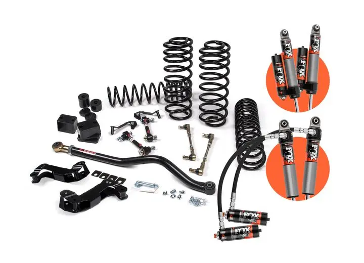 Fox | Jks 2018-2024 Jeep Wrangler Jl J-Kontrol 2.5 Inch 4 Door With Fox 2.5 Performance Elite Series Shocks & Standard Rate Coils 1