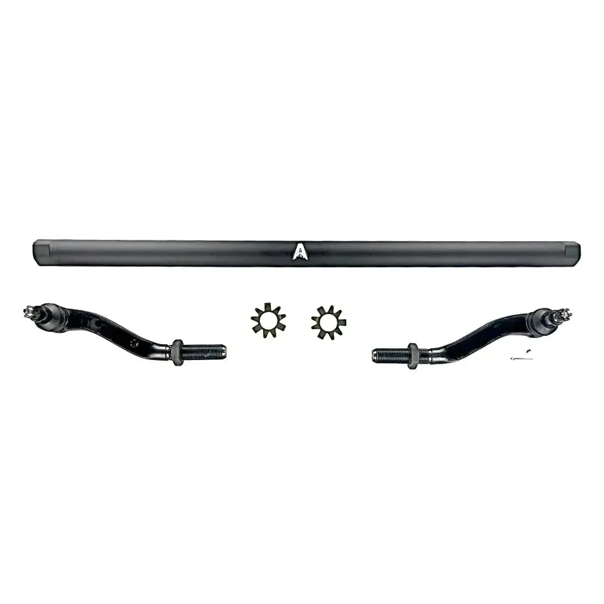 Apex Chassis | Jeep Wrangler Jl / Gladiator Jt 2.5 Ton Tie Rod Assembly - Dana 30 - Black Aluminum 1