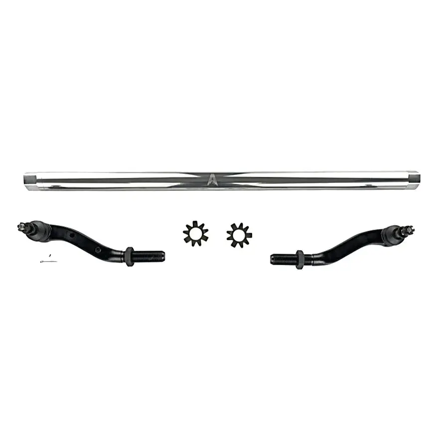 Apex Chassis | Jeep Wrangler Jl / Gladiator Jt 2.5 Ton Tie Rod Assembly - Dana 30 - Polished Aluminum 1