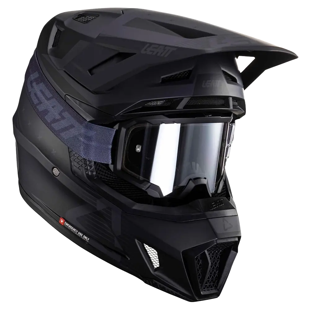 Leatt Moto 7.5 Helmet And 4.5 Goggles ( Matt Black ) 1