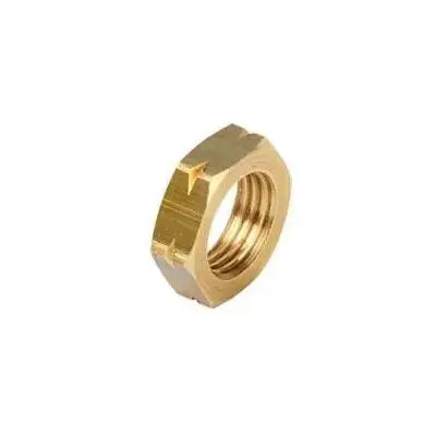 M10x1 Brass Bulkhead Lock Nut 1