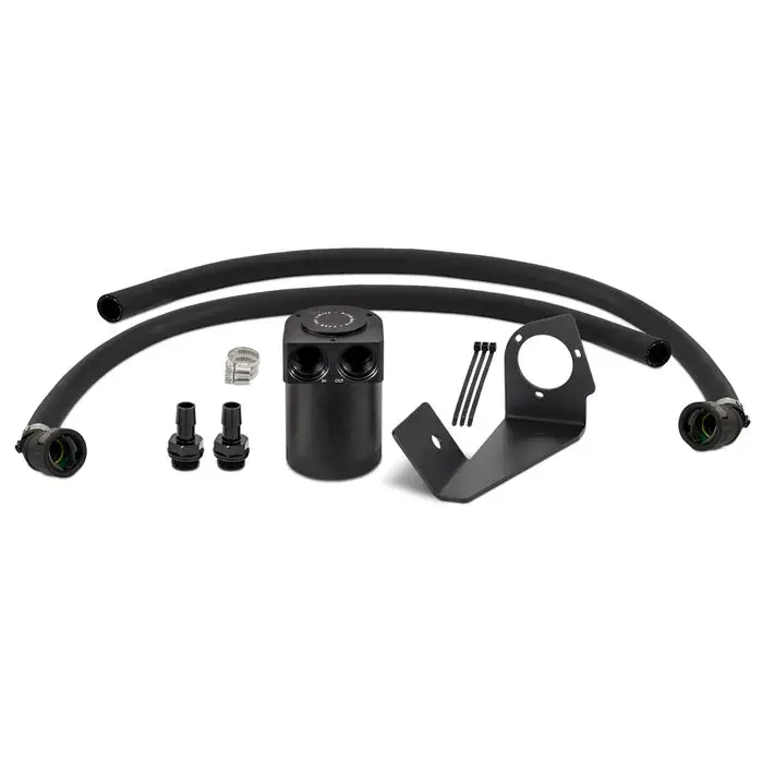 Mishimoto | 2025-2026 Dodge Ram 1500 3.0L Hurricane Baffled Oil Catch Can Kit - Black 1