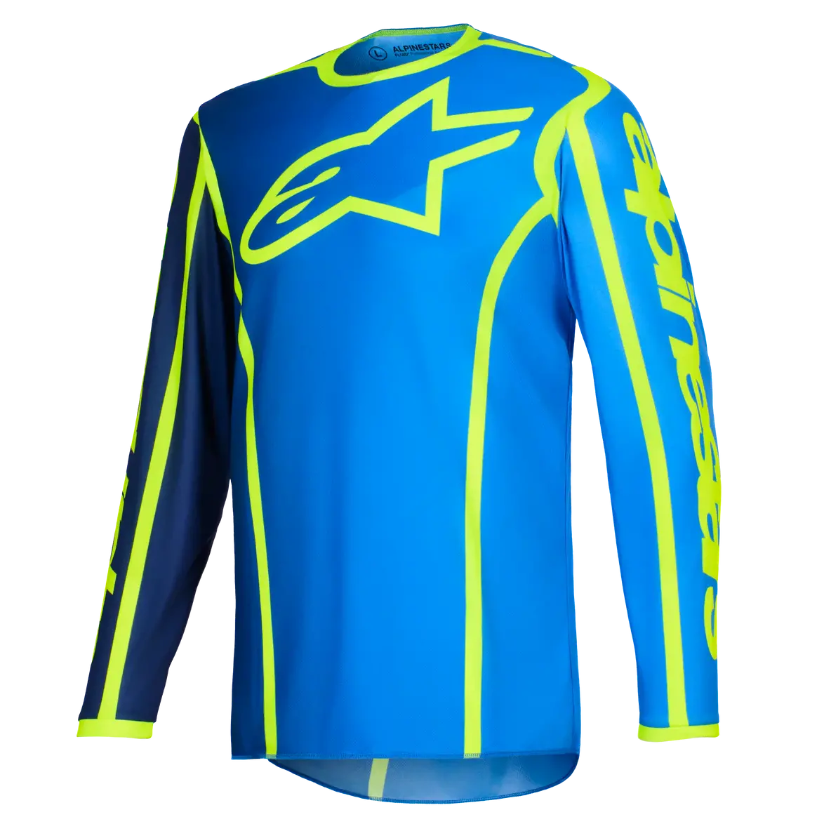 Alpinestars Fluid Apex Jersey (Blue Flo Yellow) 1
