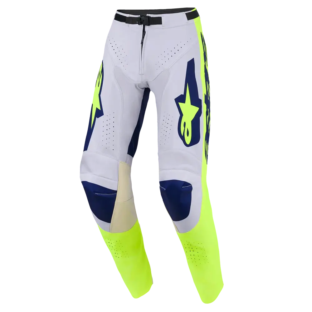 Alpinestars Racer Air Riway Pants (Light Gray/Flo Yellow/Blue) 1