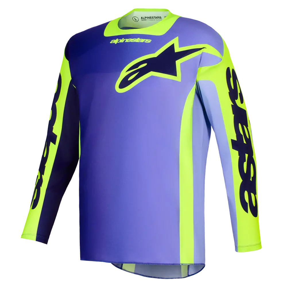 Alpinestars Racer Portl Jersey (Purple/Flo Yellow) 1