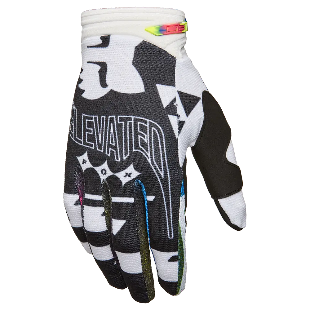 Fox 180 Image Cosmos Gloves (White Black) 1