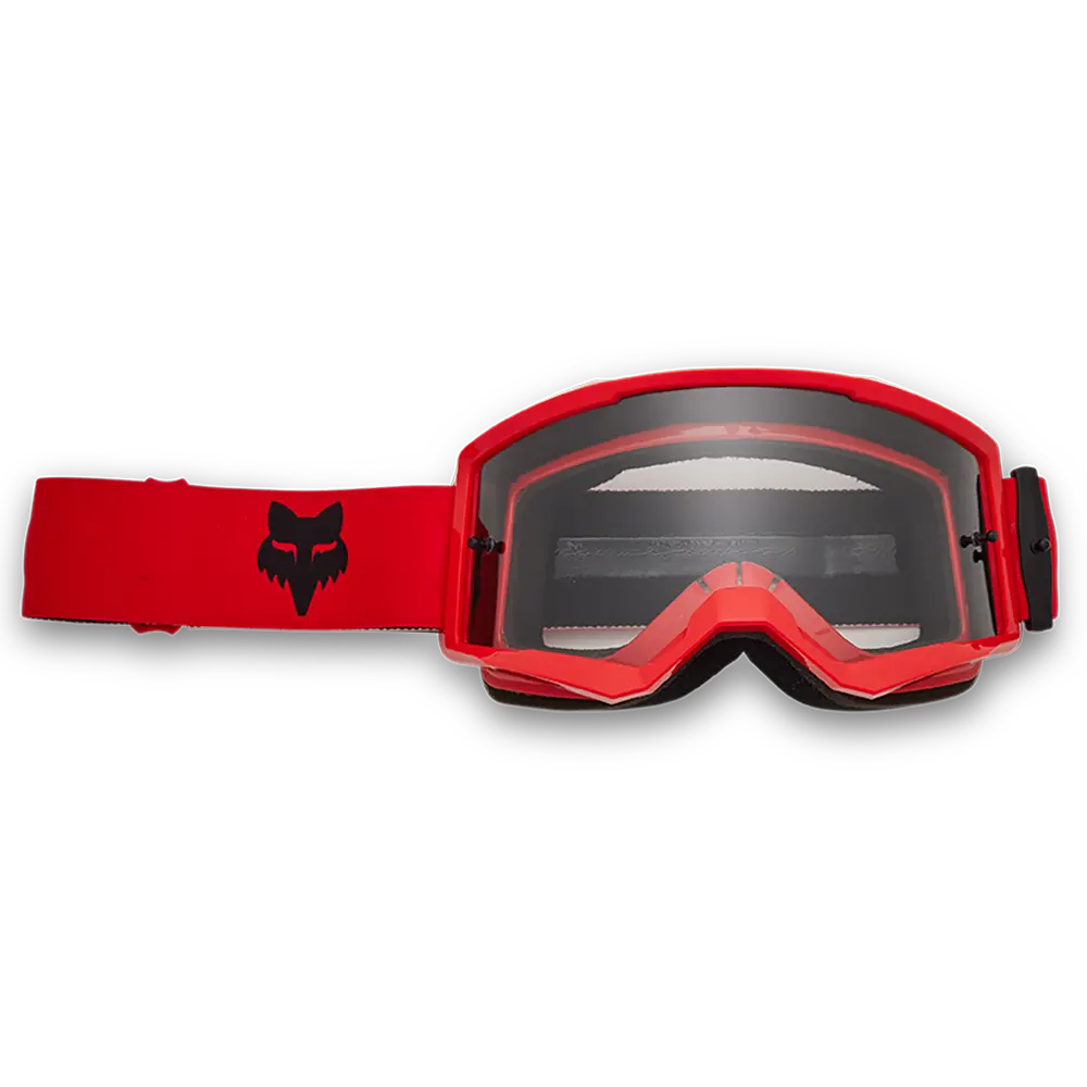 Fox Main Core Goggles - Clear Lens (Flo Red) 1
