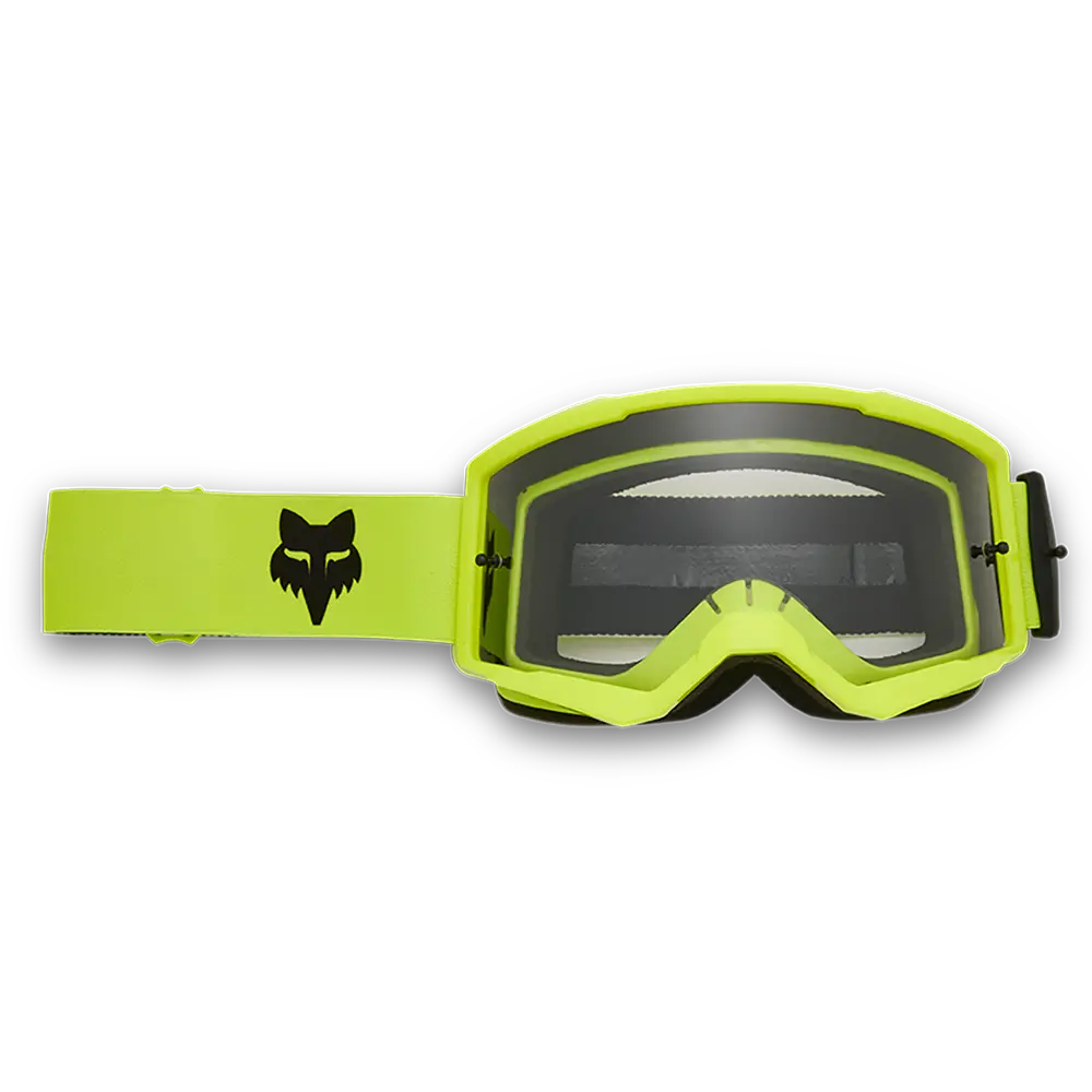 Fox Main Core Goggles - Clear Lens (Flo Yellow) 1