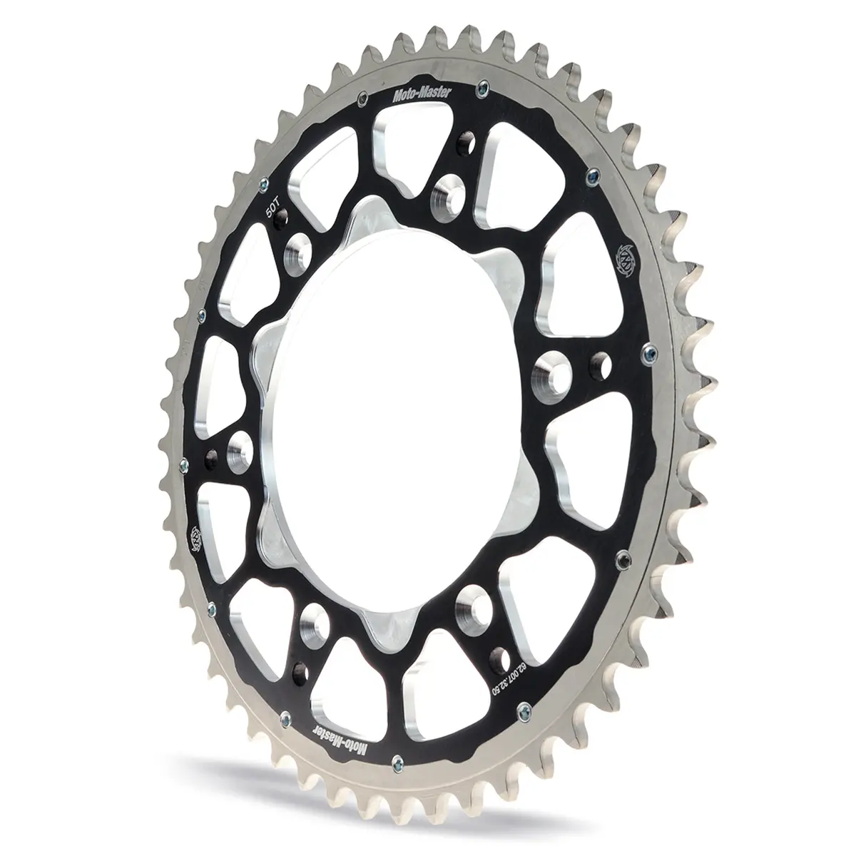 Moto-Master Fusion Dual Ring Rear Sprocket - 52T (Black/Silver) Ktm125-450 1