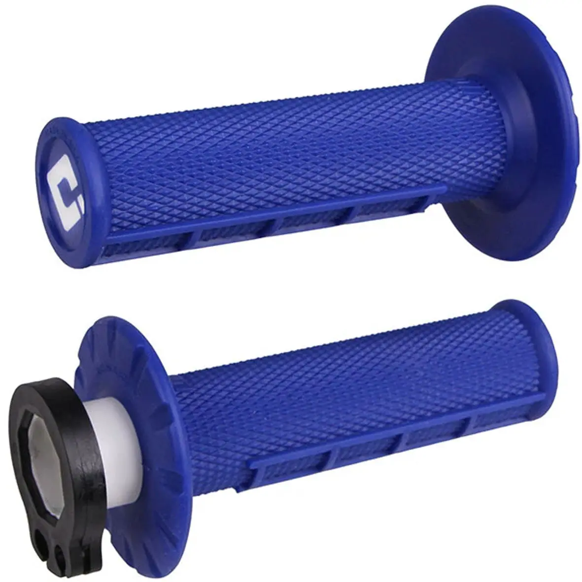 Odi V2 Lock On Half Waffle Grips (Blue) 1
