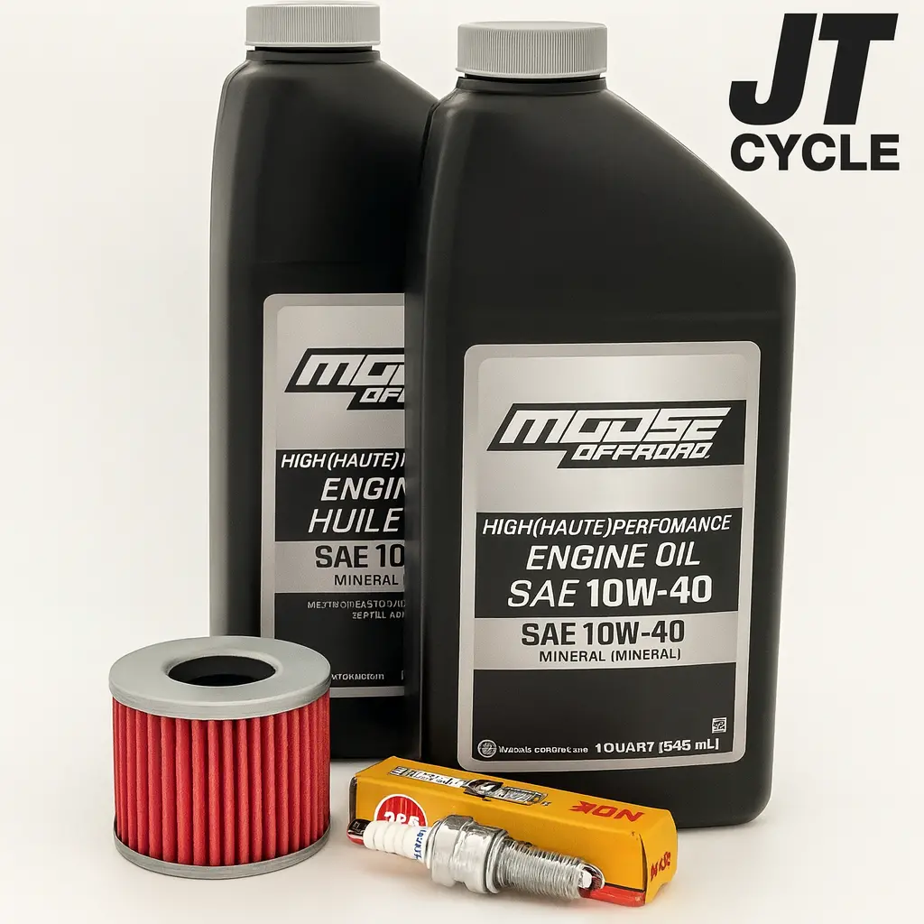 Yamaha Raptor 700 700R 06‑Up Oil Change Tune‑Up Kit – Moose Offroad 10W‑40, Hiflo Filter, Ngk Spark Plug 1