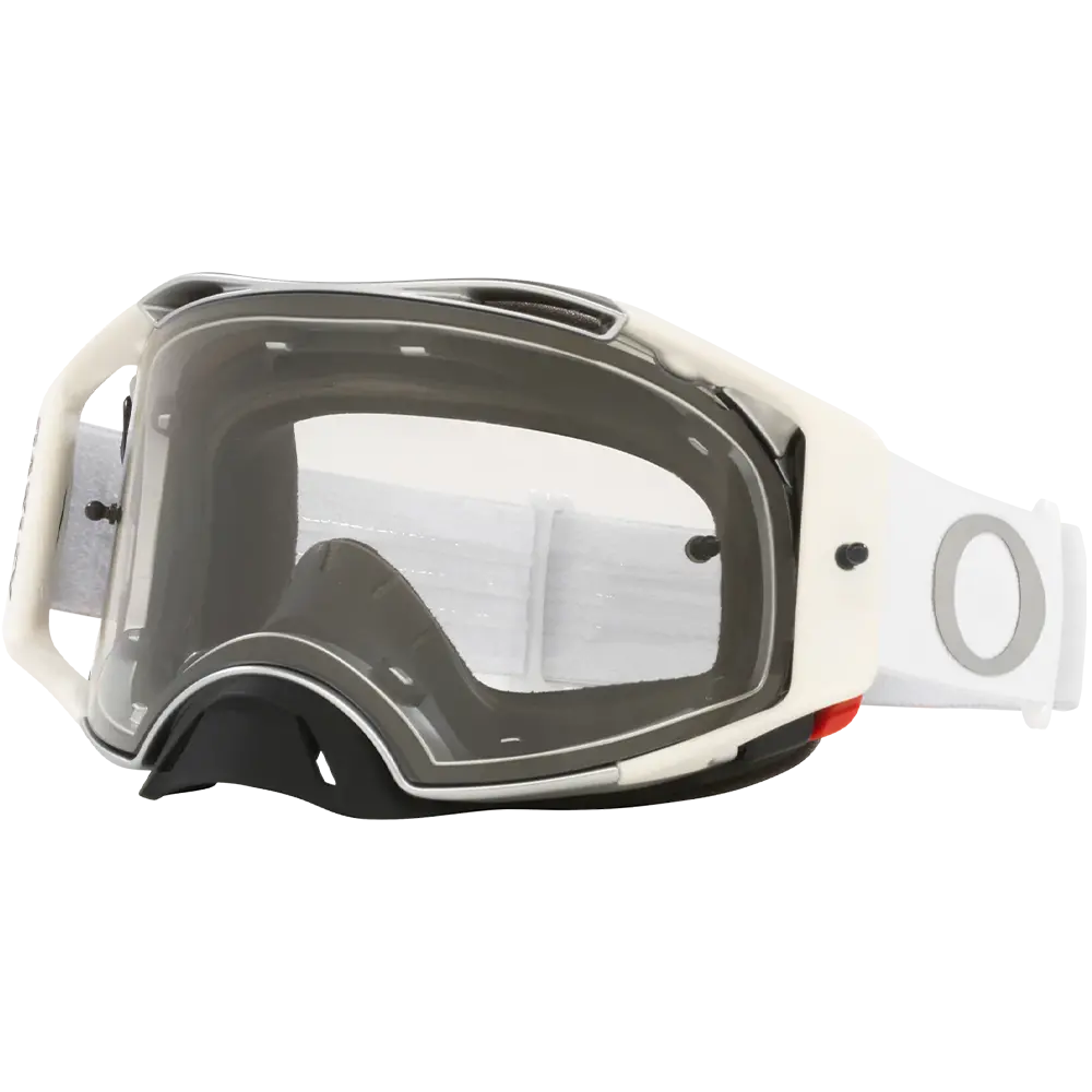 Oakley Airbrake Tuff Blocks Goggles - Clear Lens (White) 1