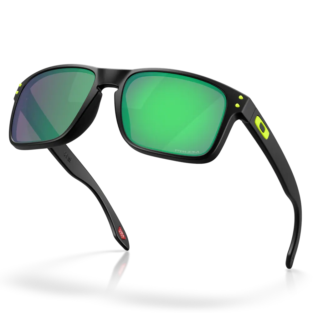 Oakley Holbrook Sunglasses - Prizm Road Jade Lenses - Non Polarised  (Matte Black Frame) 1