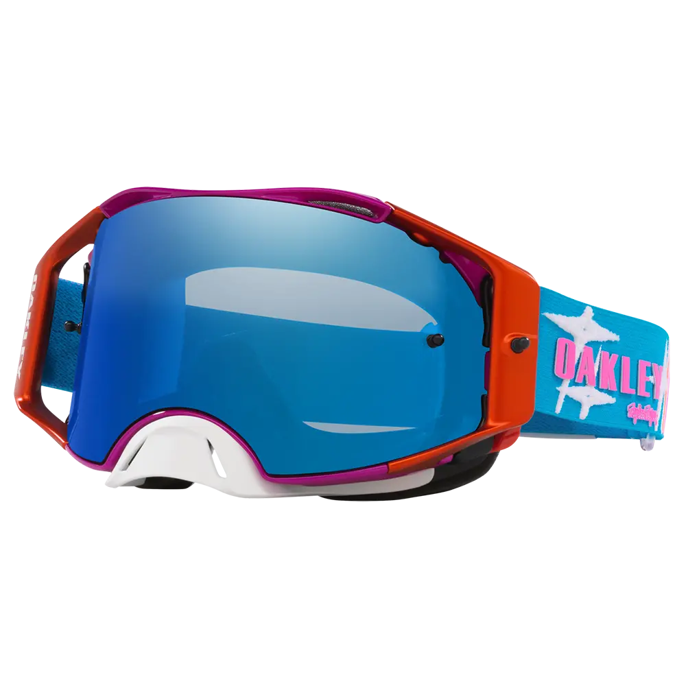 Oakley Airbrake Troy Lee Designs Goggles - Black Ice Iridium Lens (Speed Stars) 1