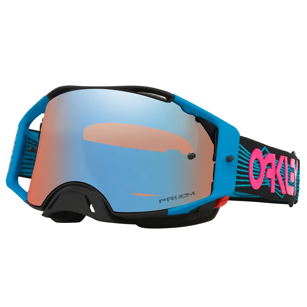 Oakley Airbrake Blue Wired Goggles - Prizm Mx Sapphire Iridium Lens 1