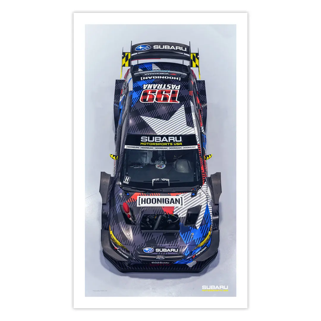 2021 Subaru Motorsports Usa Gymkhana Poster - Overhead 1